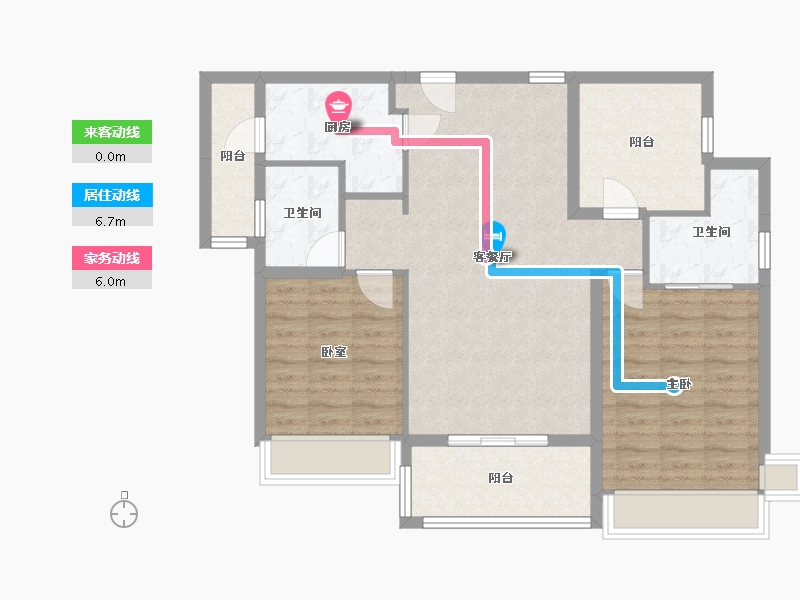 广东省-珠海市-华发又一城-94.00-户型库-动静线