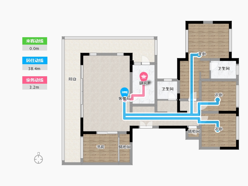 四川省-雅安市-蜀天君临-176.00-户型库-动静线