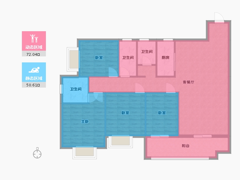 广西壮族自治区-河池市-盛世豪庭-138.00-户型库-动静分区