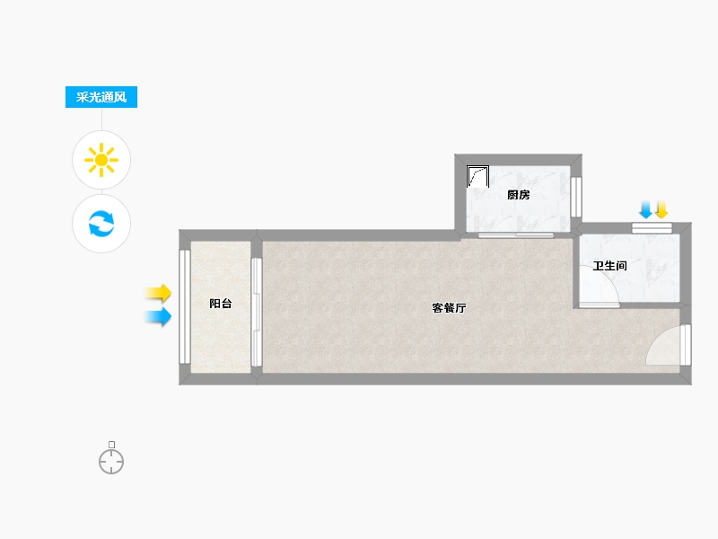 福建省-福州市-滨海首府-36.00-户型库-采光通风