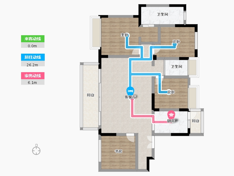 四川省-雅安市-蜀天君临-148.00-户型库-动静线