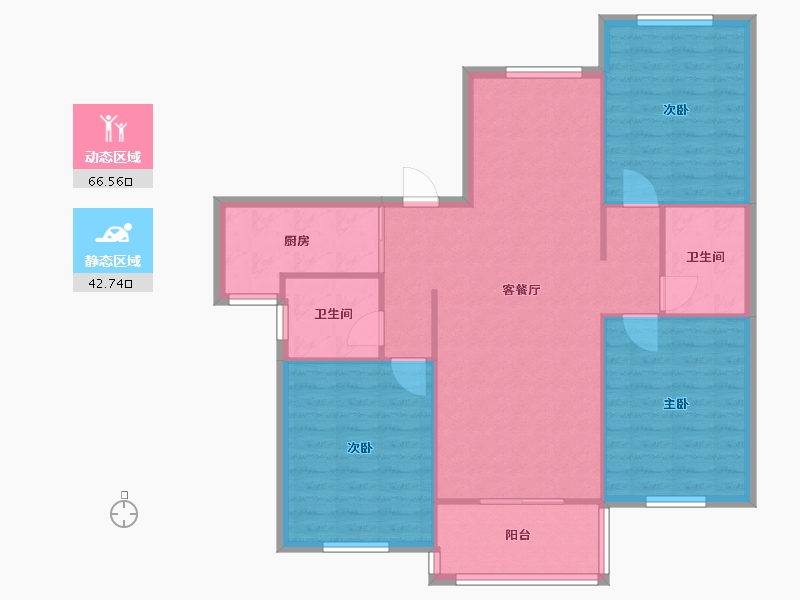 浙江省-嘉兴市-大运府邸-120.00-户型库-动静分区