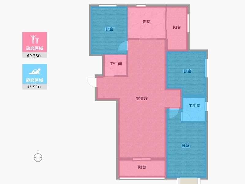 河北省-保定市-悦澜湾-103.00-户型库-动静分区