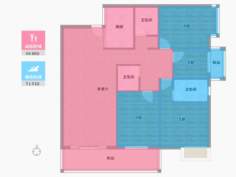 广西壮族自治区-桂林市-南溪公园学府-110.91-户型库-动静分区