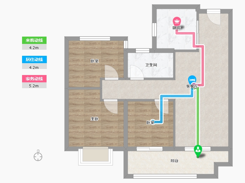 安徽省-合肥市-保利紫云-67.48-户型库-动静线