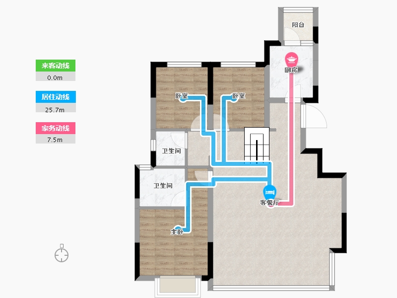 四川省-成都市-华润置地时代嘉玺-91.86-户型库-动静线