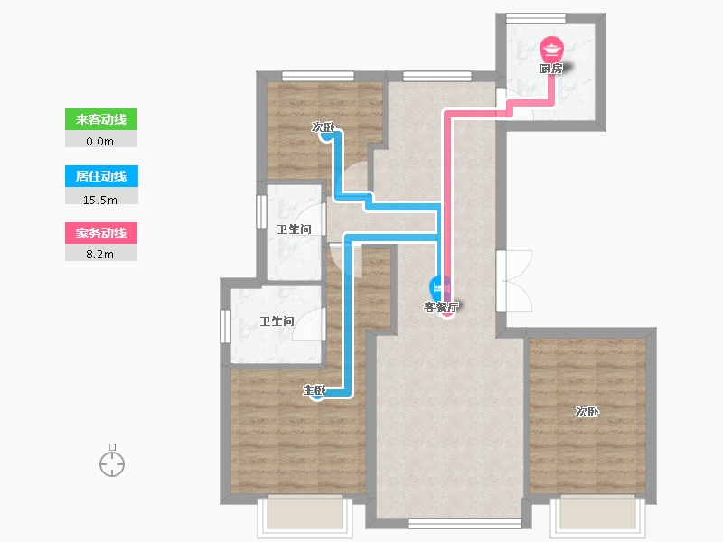 河北省-秦皇岛市-中冶德贤华府-77.92-户型库-动静线