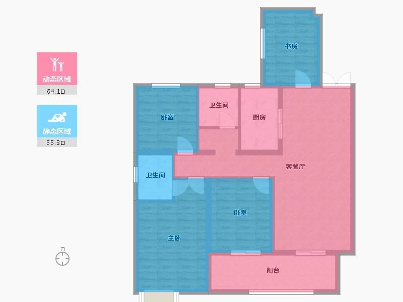 山东省-临沂市-君悦华府-107.00-户型库-动静分区