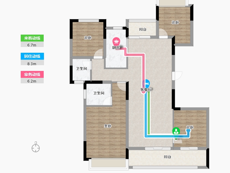 湖南省-长沙市-建发玖洲和玺-114.96-户型库-动静线