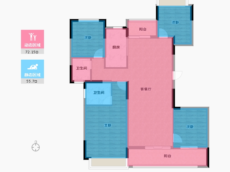 湖南省-长沙市-建发玖洲和玺-114.96-户型库-动静分区