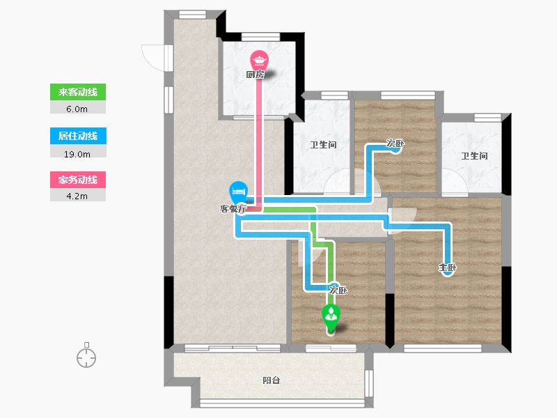 福建省-福州市-保利阅江台-76.00-户型库-动静线