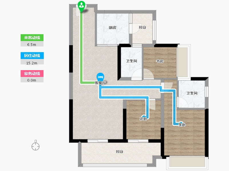 广东省-湛江市-华邦·玥珑湾-87.07-户型库-动静线