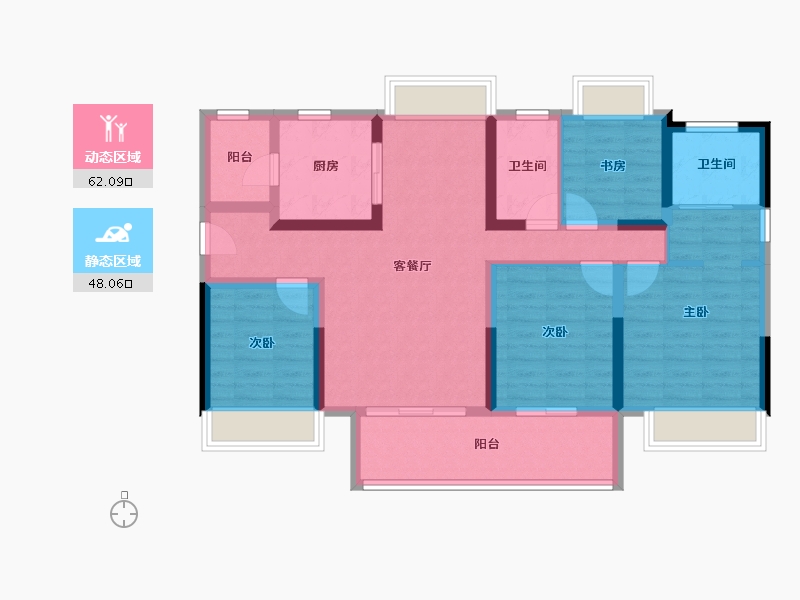 广东省-湛江市-华邦·玥珑湾-97.16-户型库-动静分区