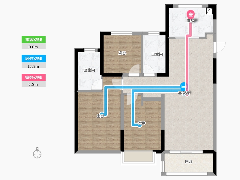 山东省-济南市-中粮祥云-88.29-户型库-动静线