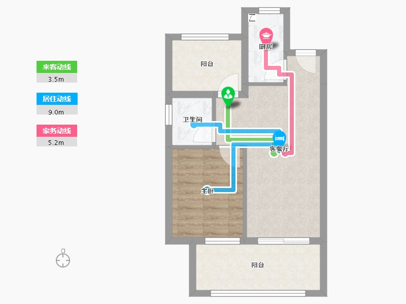 湖北省-恩施土家族苗族自治州-楚天都市半城伴山-50.30-户型库-动静线