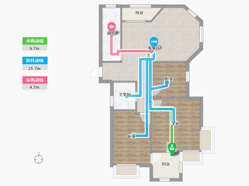 江西省-南昌市-万科四季花城-北区-96.00-户型库-动静线