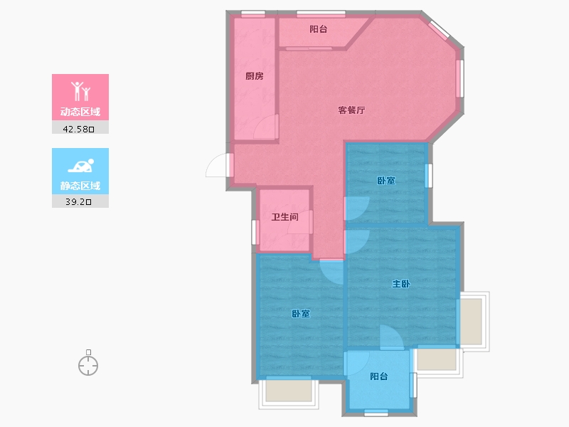 江西省-南昌市-万科四季花城-北区-96.00-户型库-动静分区