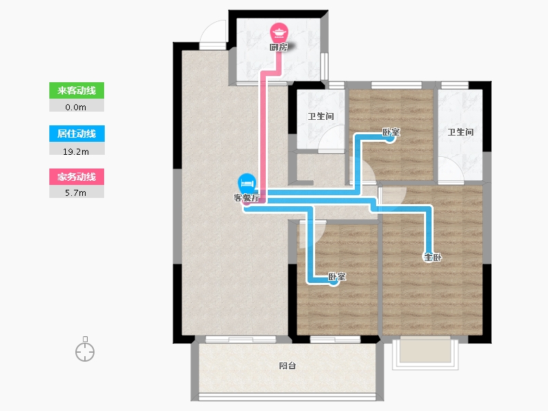 福建省-莆田市-国投木兰府-88.00-户型库-动静线