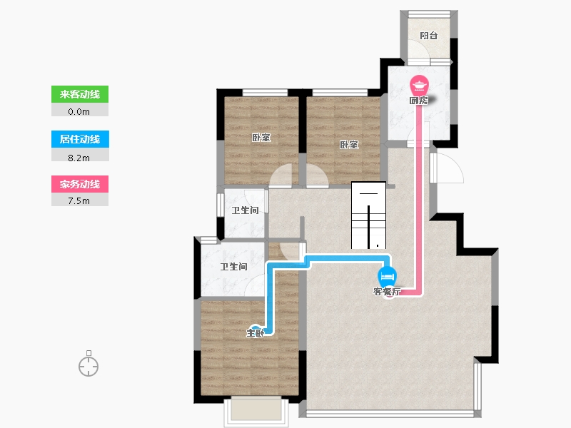 四川省-成都市-华润置地时代嘉玺-91.57-户型库-动静线