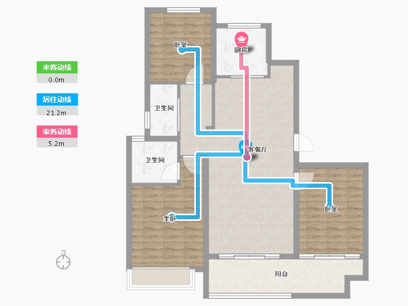 山东省-菏泽市-佳和桃李春风-102.40-户型库-动静线