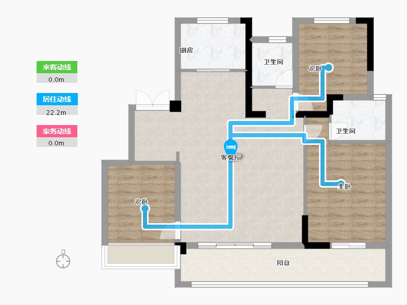 浙江省-湖州市-蓝城溪上云庐-92.75-户型库-动静线