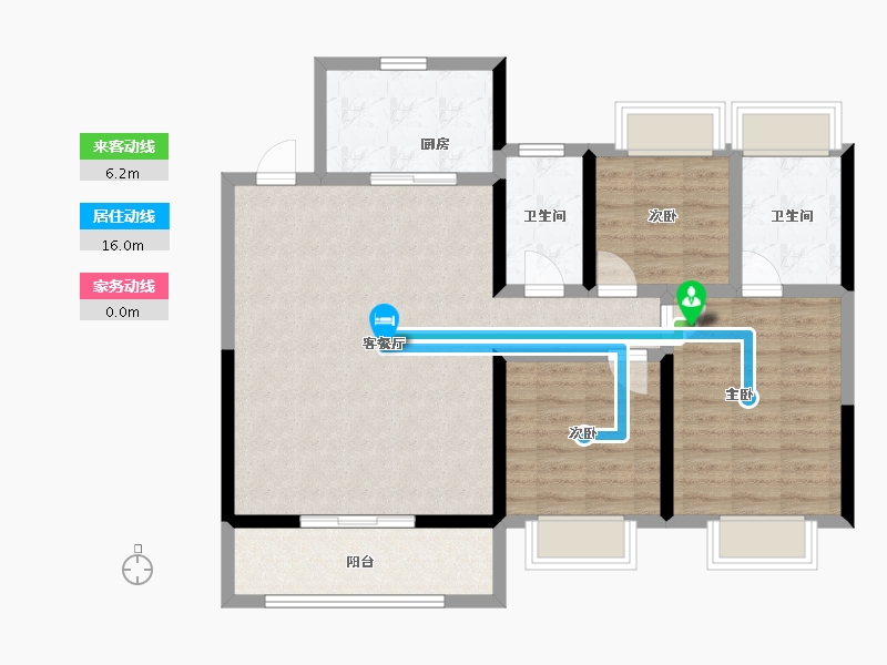 上海-上海市-中建御湖澜庭-93.16-户型库-动静线