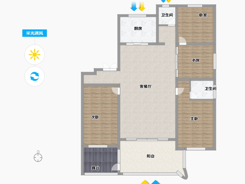 山东省-菏泽市-福润堂-157.00-户型库-采光通风