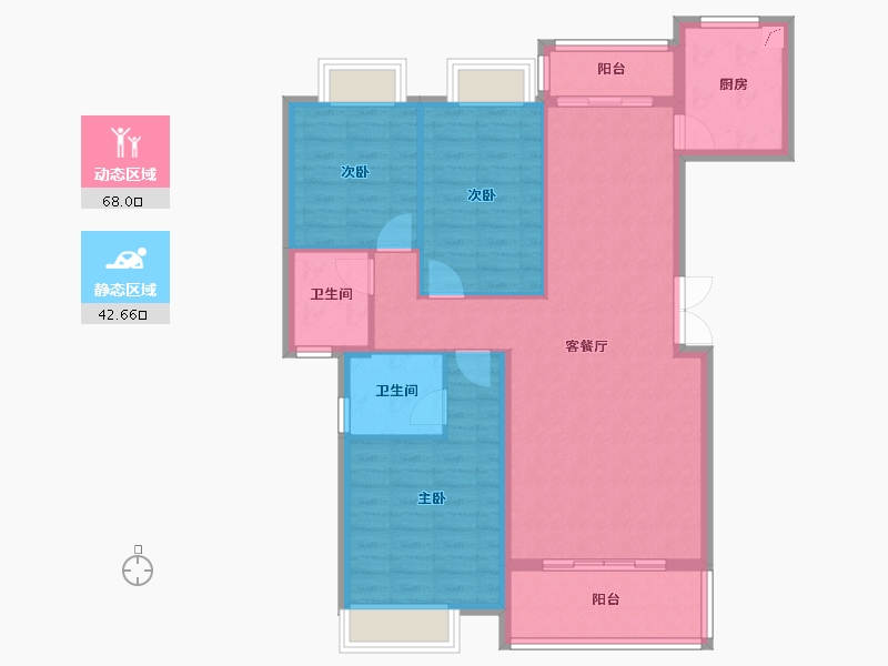 江西省-赣州市-王府景小区-104.48-户型库-动静分区