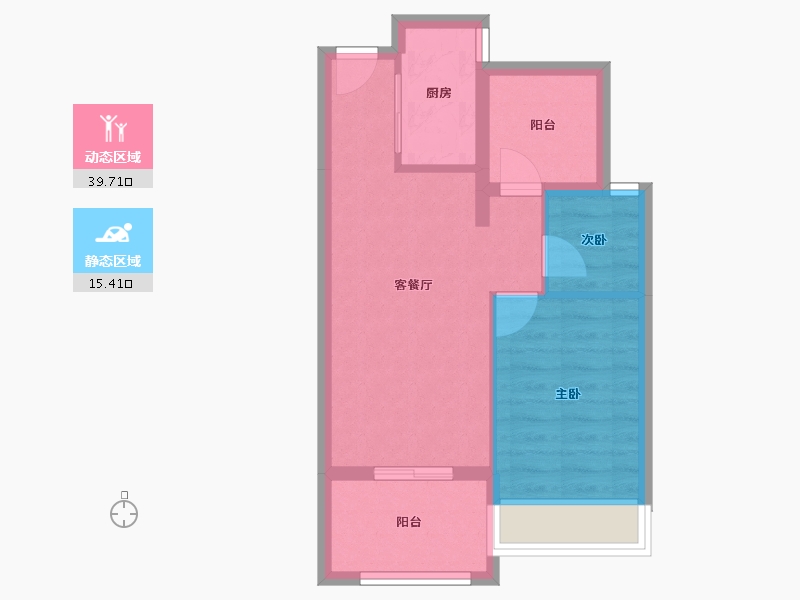 湖北省-恩施土家族苗族自治州-楚天都市半城伴山-48.90-户型库-动静分区