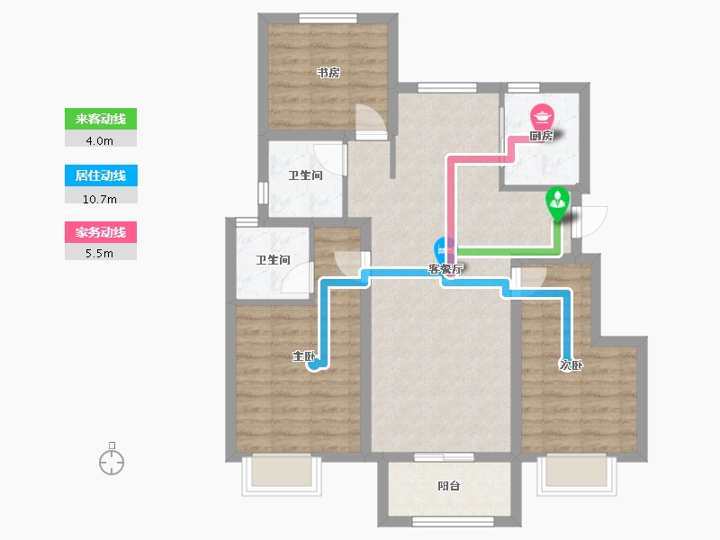 浙江省-舟山市-都会之光-82.12-户型库-动静线