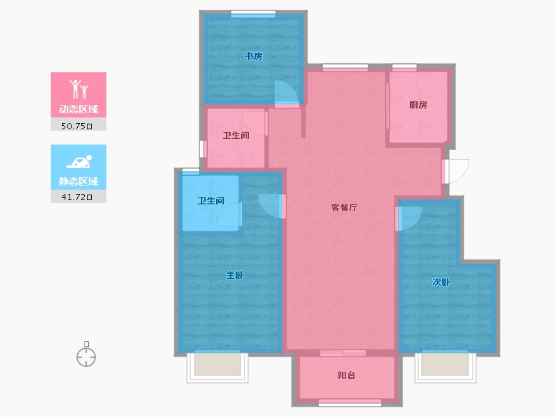 浙江省-舟山市-都会之光-82.12-户型库-动静分区