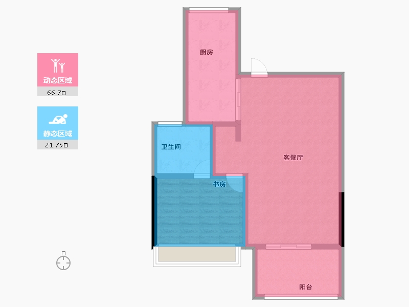 上海-上海市-金地新乐里-80.07-户型库-动静分区