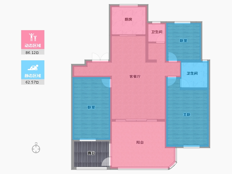 山东省-菏泽市-福润堂-143.00-户型库-动静分区