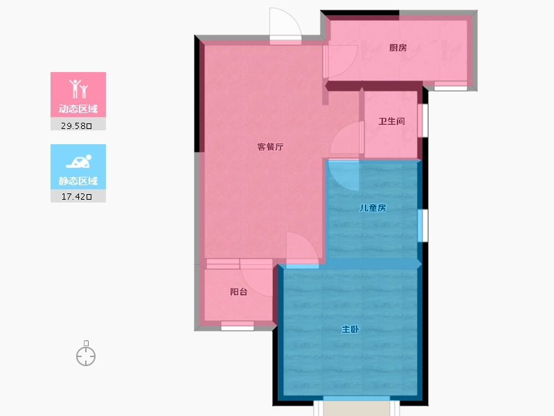 河南省-郑州市-泰宏建业国际城-45.00-户型库-动静分区