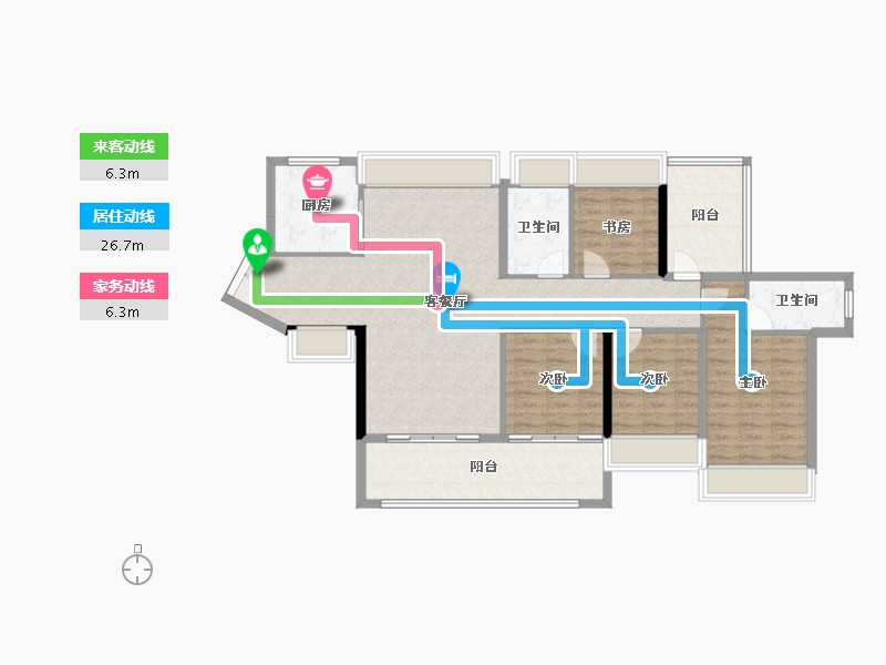 广东省-惠州市-星河臻誉府-118.12-户型库-动静线