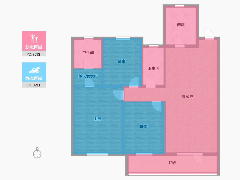 山东省-济宁市-滨江一号-105.00-户型库-动静分区