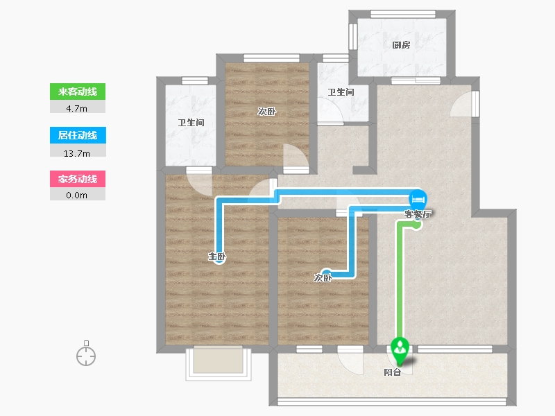 山东省-青岛市-北岭顺城-100.00-户型库-动静线