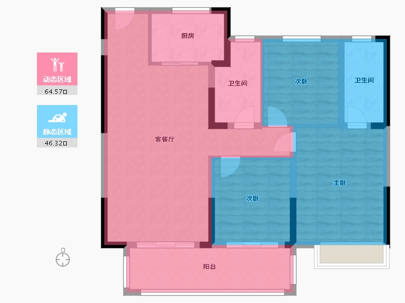 河南省-平顶山市-鲁山建业江山汇-100.00-户型库-动静分区