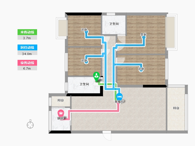 湖北省-宜昌市-建投见山-107.50-户型库-动静线