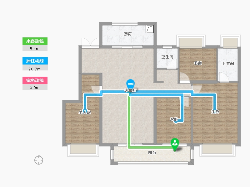 江苏省-盐城市-均和华府-128.00-户型库-动静线