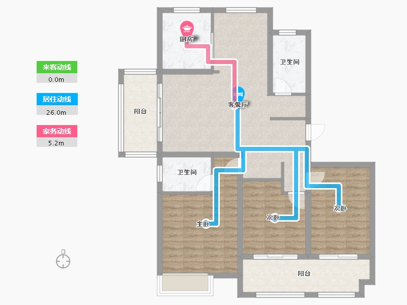 江苏省-徐州市-万园-102.00-户型库-动静线