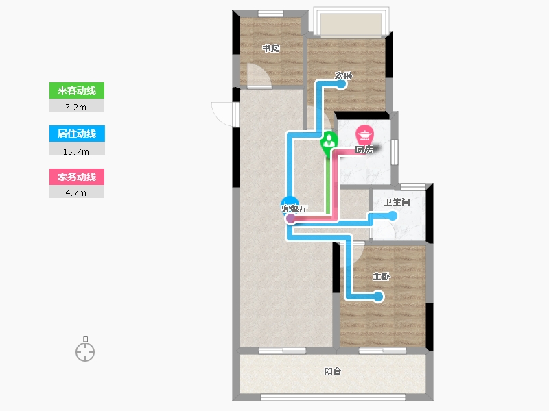 浙江省-绍兴市-元垄紫辰府-68.00-户型库-动静线