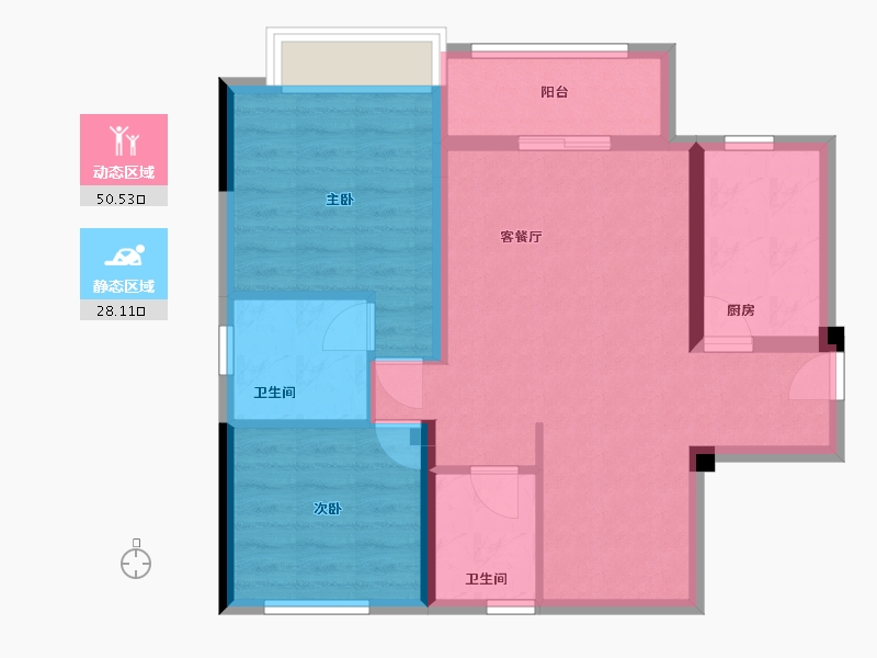 四川省-泸州市-三溪酒城中心-92.00-户型库-动静分区