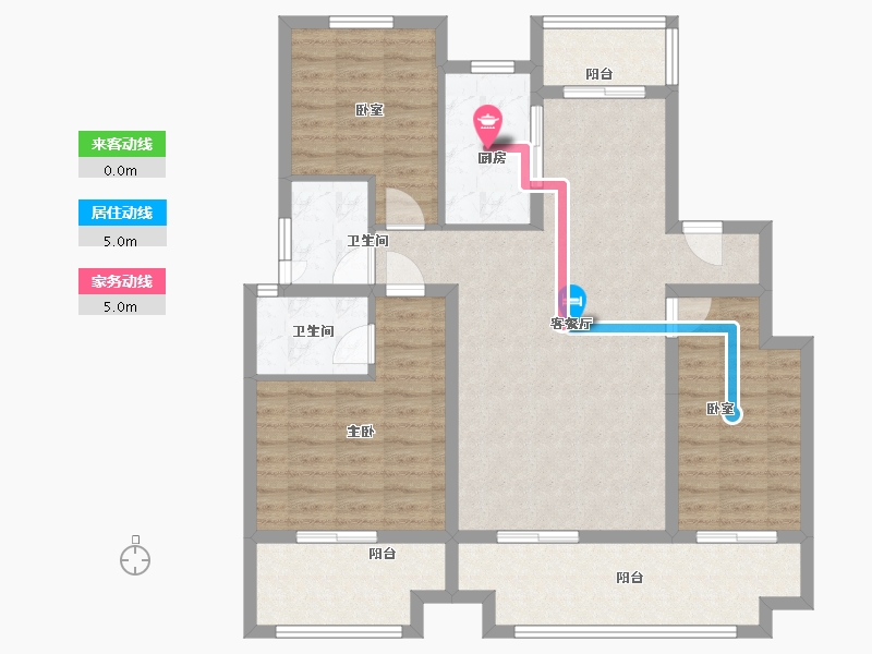 河南省-周口市-建业桂园-新桂-105.00-户型库-动静线