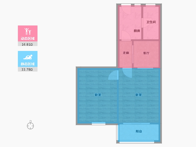 上海-上海市-梅陇三村-45.30-户型库-动静分区