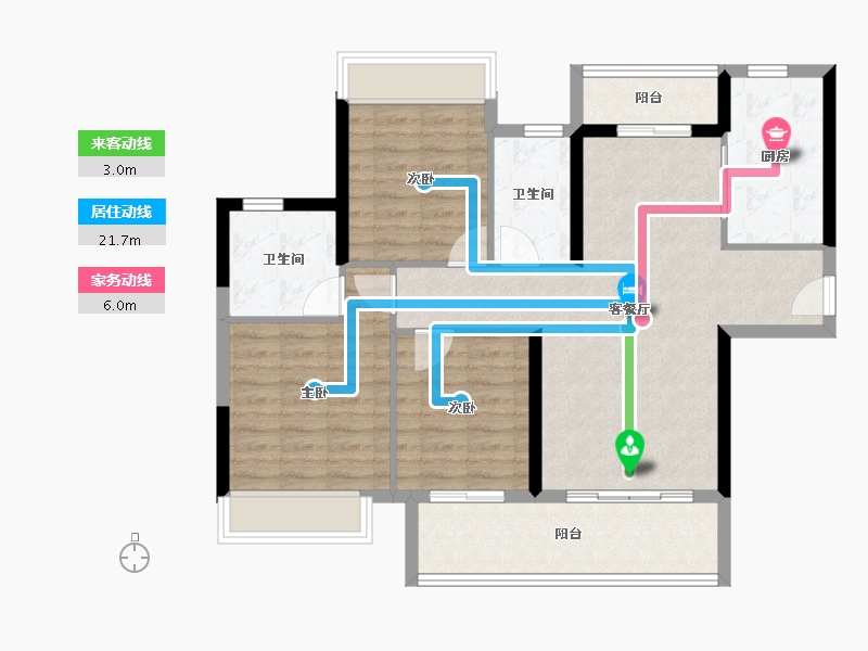 广东省-肇庆市-海伦堡·和悦珑庭-92.00-户型库-动静线