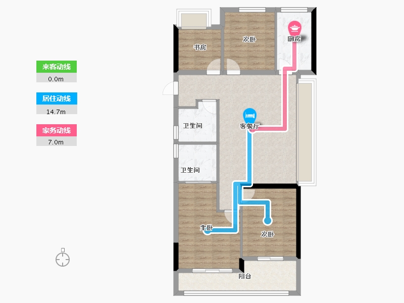 浙江省-绍兴市-元垄紫辰府-92.00-户型库-动静线