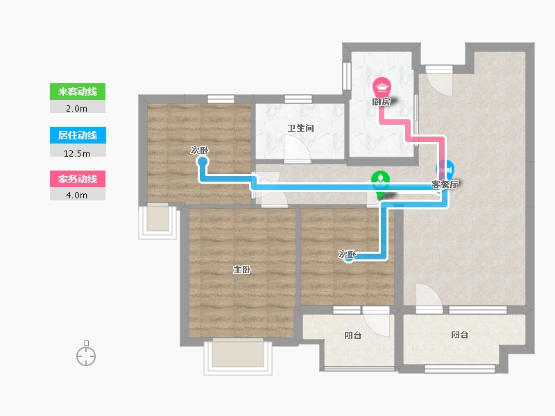 湖北省-襄阳市-东津世纪城-90.00-户型库-动静线