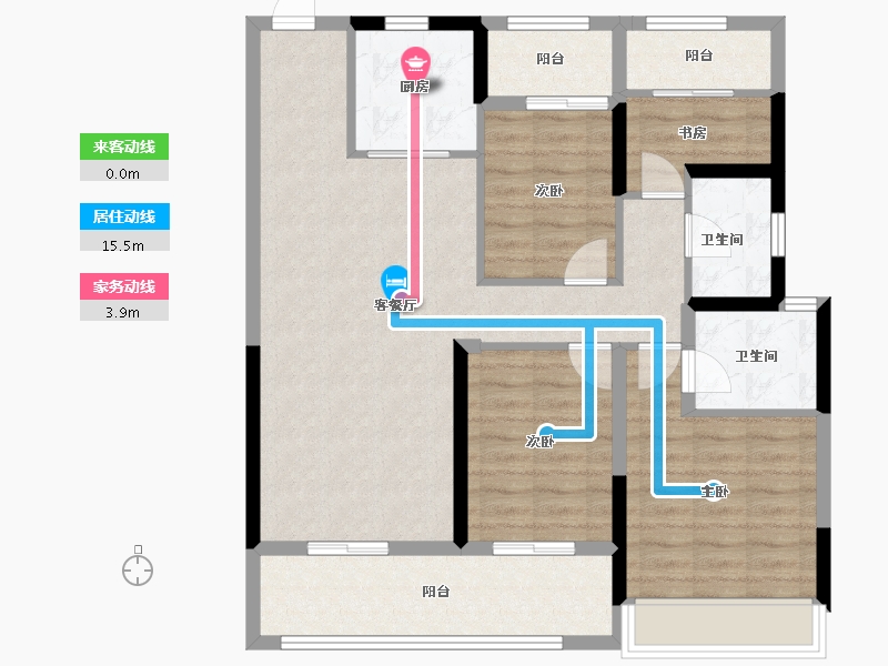 浙江省-温州市-翰林九境-96.00-户型库-动静线