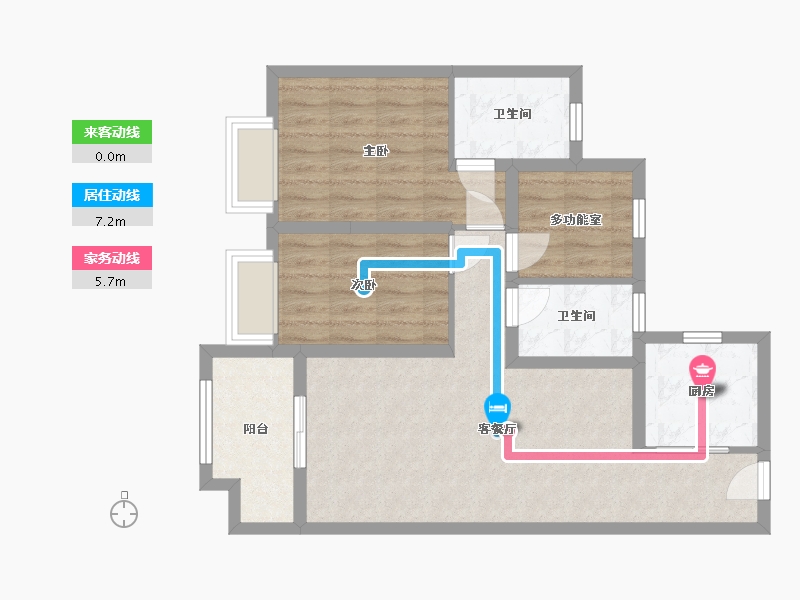 广东省-广州市-保利天汇-72.00-户型库-动静线